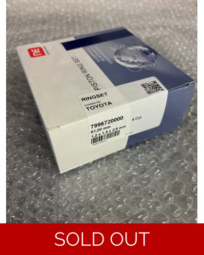 NPR Toyota 4AGE 1.6 16v piston ring set